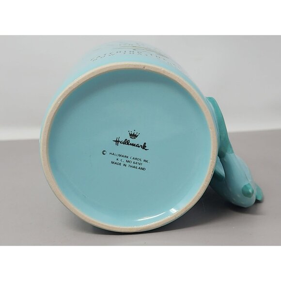Hallmark Blue Fishing Quote Ceramic Mug With Fish Handle - Picture 6 of 9